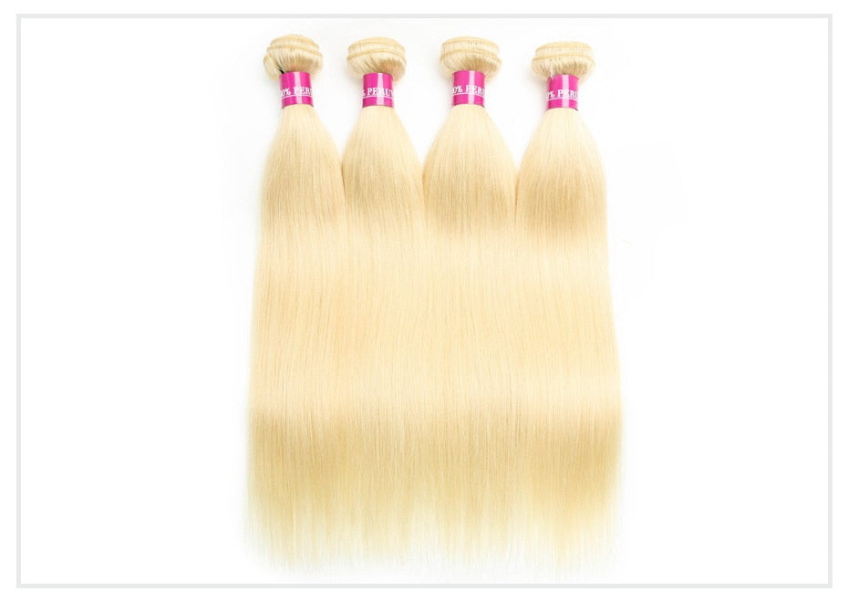 1/3/4 613 Blonde Straight Hair Bundles
