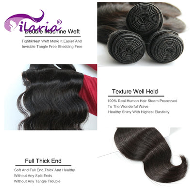 Brazilian Hair Weave Bundles 100% Human Hair
