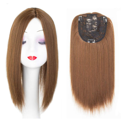 Women Hair Topper Piece Synthetic Hair 3 Clips