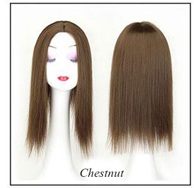 Women Hair Topper Piece Synthetic Hair 3 Clips
