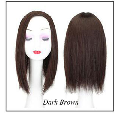 Women Hair Topper Piece Synthetic Hair 3 Clips