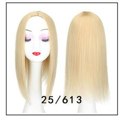 Women Hair Topper Piece Synthetic Hair 3 Clips