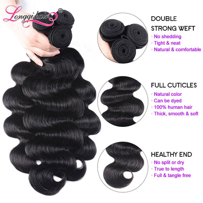 1 3 4 PCS Brazilian Hair Weave Bundles