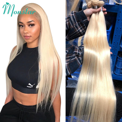 1/3/4 613 Blonde Straight Hair Bundles