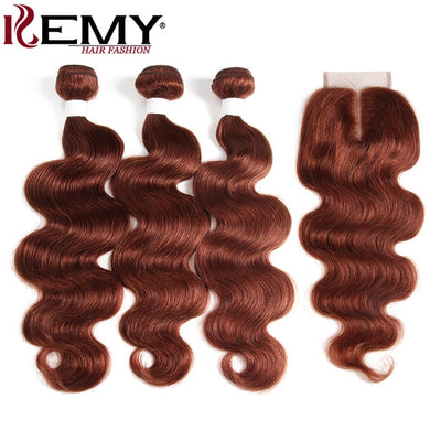 Brown Auburn Human Hair Bundles